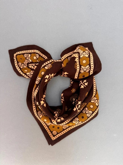 Petit foulard ANASTASE chocolat