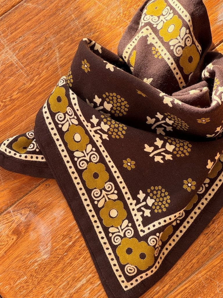 Petit foulard ANASTASE chocolat