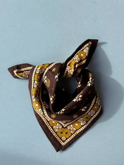 Petit foulard ANASTASE chocolat