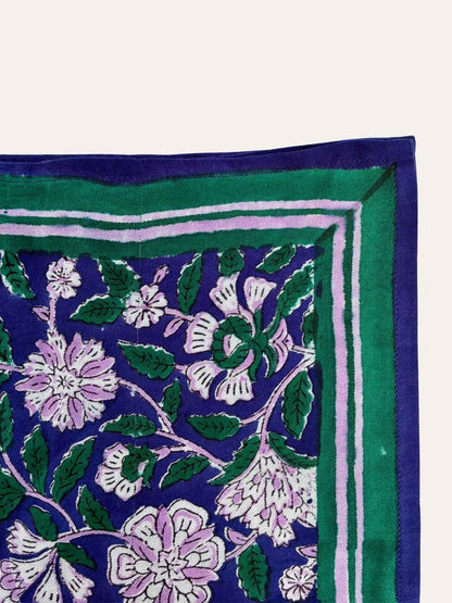 Petit foulard CARTHAGE bleu