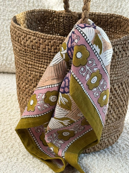 Petit foulard PÉNÉLOPE myrtille