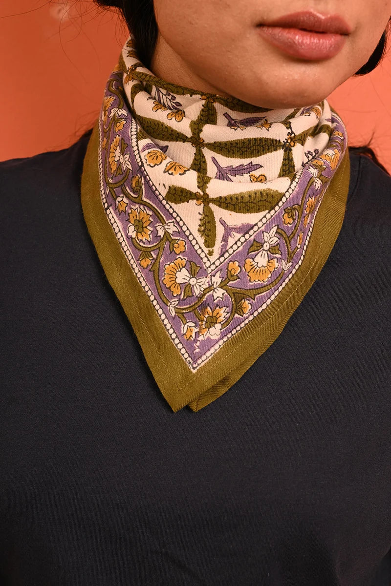 Petit foulard ZÉNON vert