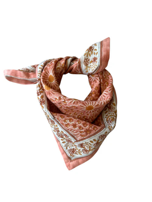 Petit foulard PATCHWORK blush