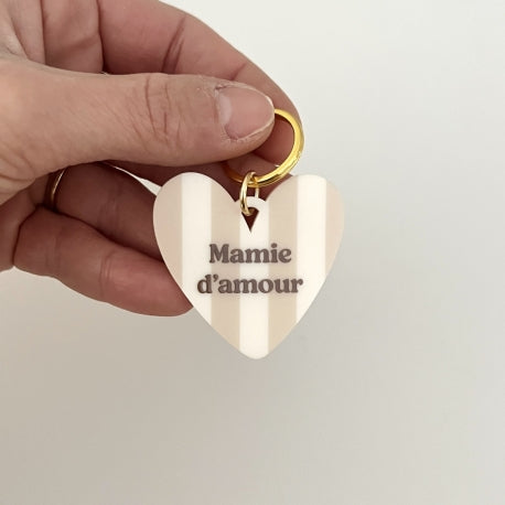 Porte clés MAMIE D'AMOUR