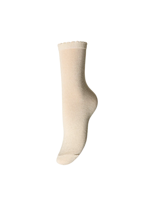 Chaussettes pailletées SEBBY vanille
