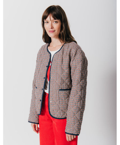 Veste DANY carreaux marine