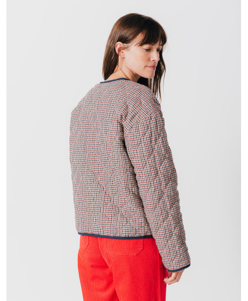 Veste DANY carreaux marine