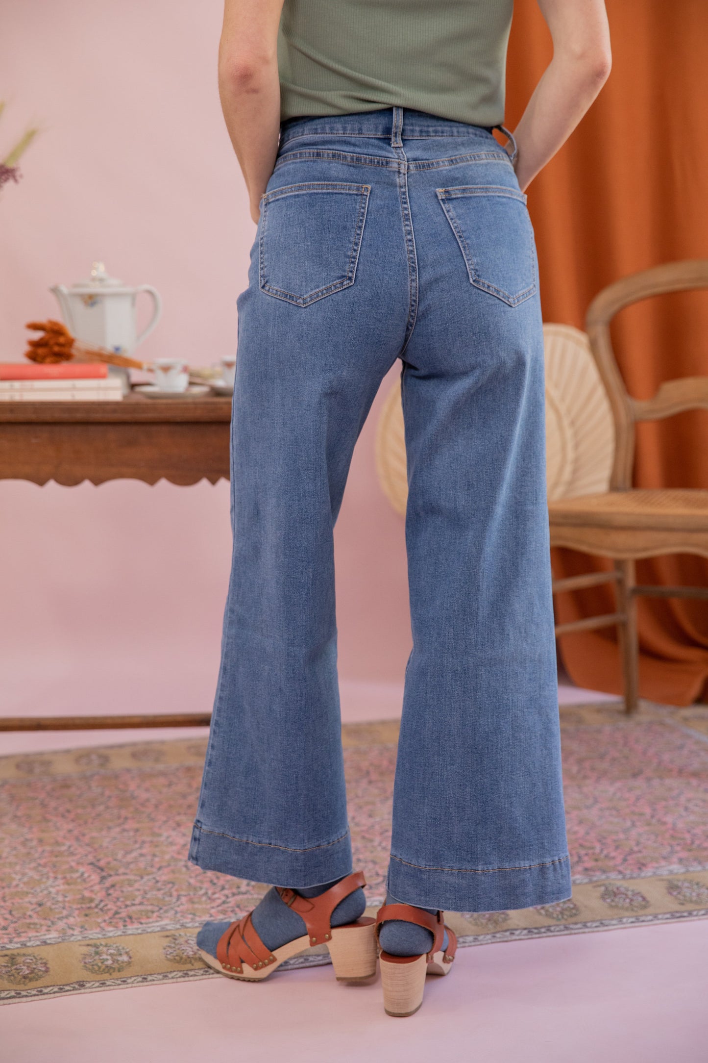 Jeans WINDY wide denim moyen