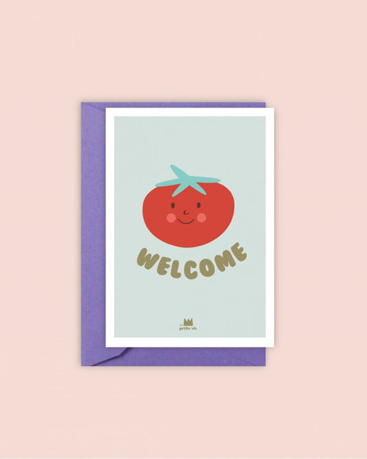 Carte postale WELCOME tomato