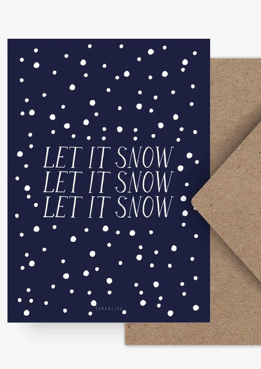 Carte postale SNOW SNOW SNOW